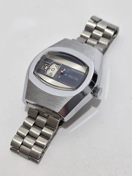PTTAVM: Hudson Digital Jump Hour 42mm Çelik Kordon Erkek Kol Saati