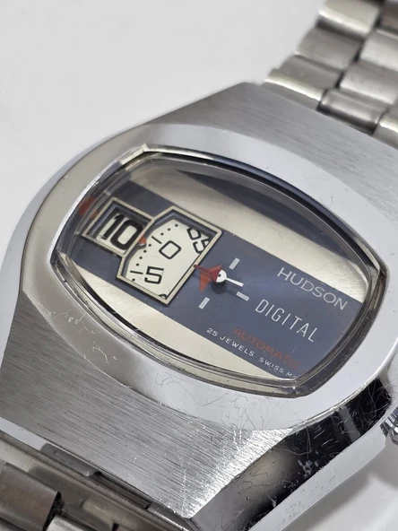 PTTAVM: Hudson Digital Jump Hour 42mm Çelik Kordon Erkek Kol Saati