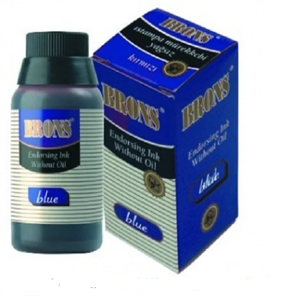 Brons Istampa Mürekkebi Yağlı 30 CC Mavi BR-315 ürün görseli 1