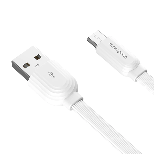 Rock Space S5 Micro USB Şarj ve Data Aktarım Kablosu 1mt 2.4A - Resim 2