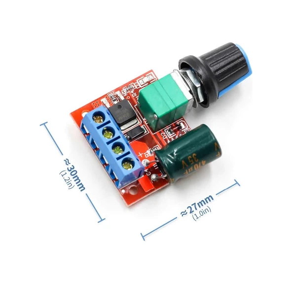 5A 35V Mini Dc Motor Pwm Potlu Hız Kontrol Devresi 90 Watt ürün görseli 1