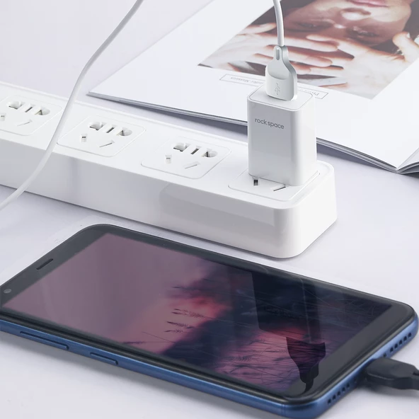 Rock Space Z13 Micro USB Şarj ve Data Aktarım Kablosu 1mt 2A - Resim 4