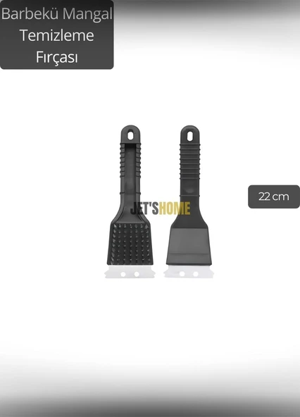 Barbekü Mangal Temizleme Fırçası Çift Taraflı Sert Fırça 22 cm ürün görseli 1