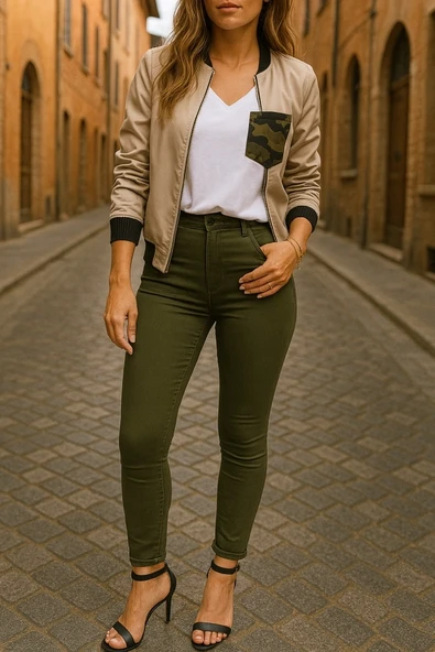 Gabardin Kumaş Yüksek Bel Pantolon 90 Cm 4XLbel40cm ürün görseli 1