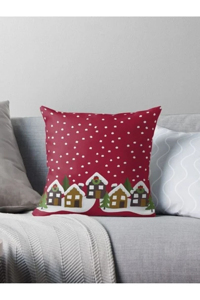 enc home yılbaşı temalı kırlent (merry christmas) ürün görseli 1