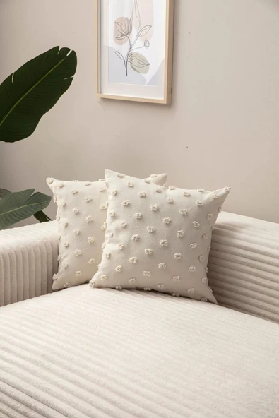 enc home puantiyeli dekoratif kırlent kılıfı (1adet) ürün görseli 1