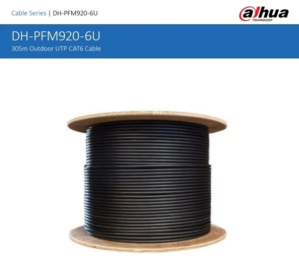 DAHUA DH-PFM920-6UN UTP DIŞ ORTAM CAT6 BAKIR KABLO ürün görseli 1