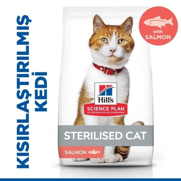 Hill's Somonlu 15 kg Kısırlaştırılmış Yetişkin Kedi Maması ürün görseli 1