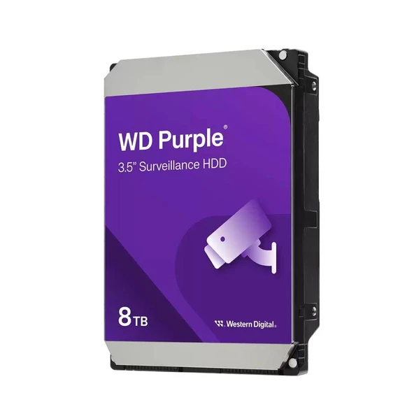 WD 8TB 3.5" 5640 Rpm 256MB SATA Purple 7/24 Güvenlik Harddisk WD85PURZ ürün görseli 1
