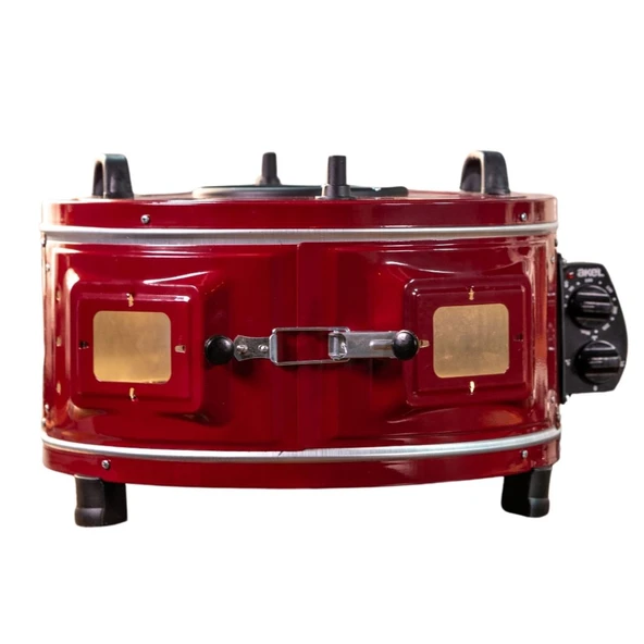 AF130L 25 Litre Orta Boy Yuvarlak Davul Fırın, İç Aydınlatmalı, Termostatlı, Üst & Ön Gözetleme Camlı, 1 Tepsi ürün görseli 1