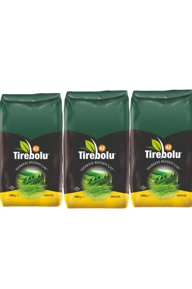 Tirebolu42 Siyah Çay 1000 gr X 3 Adet ürün görseli 1