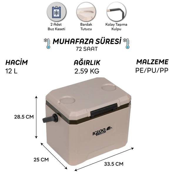 IGLOO CoreMAX 12 Buzluk 12 Litre - Resim 8