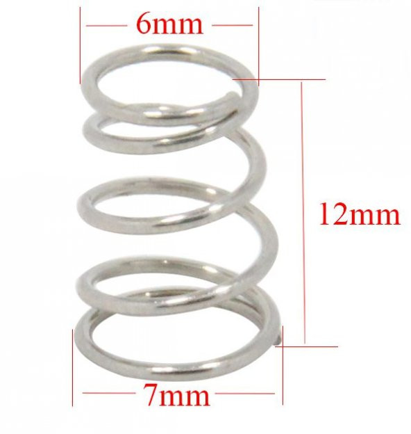 3D Yazıcı Isıtmalı yatak platformu destek yayı çap 6-7mm x 1 adet  (rf127) ürün görseli 1