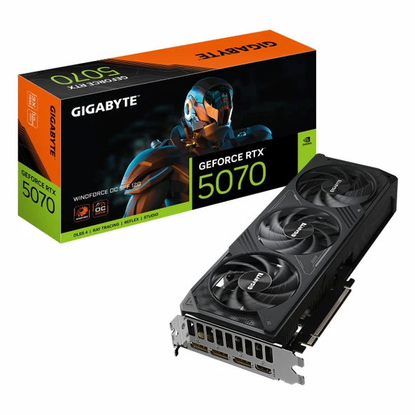 Gigabyte Windforce SFF GeForce RTX 5070 OC 12GB GDDR7 192Bit HDMI/DP Ekran Kartı ürün görseli 1