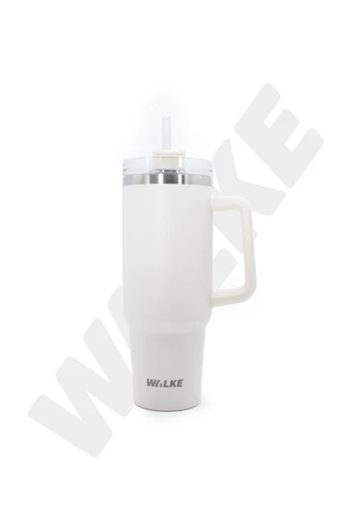 Walke Luxury Pipetli Bardak Termos 1.2 Litre Bej ürün görseli 1