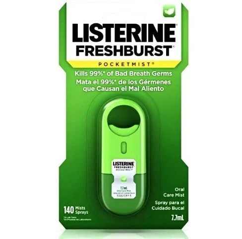 Listerine Pocketmist Freshburst 7,7 ml ürün görseli 1