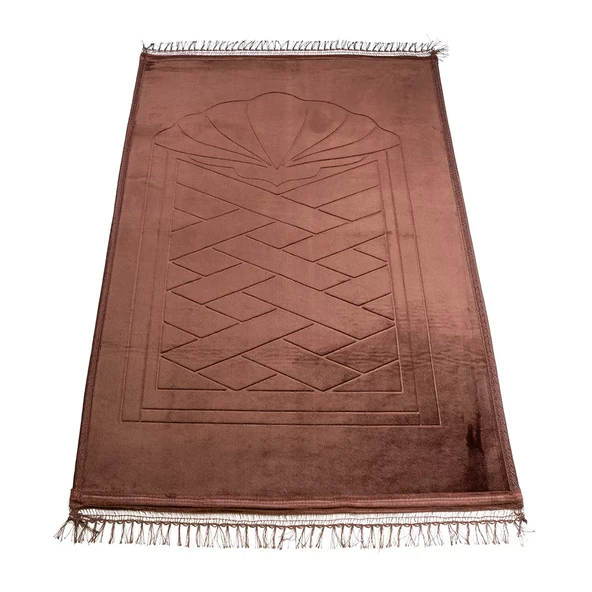Peluş Seccade Kahverengi ürün görseli 1