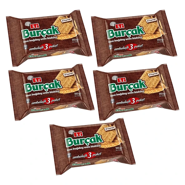 Burçak Bisküvi 393 Gr (3x131 gr) x 5 Paket ürün görseli 1
