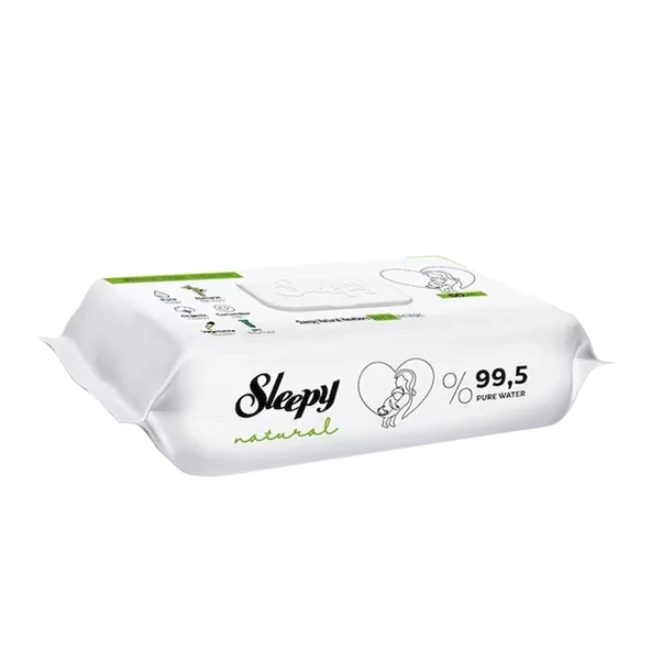 Sleepy Natural Yenidoğan Islak Bebek Havlusu 60'lı ürün görseli 1