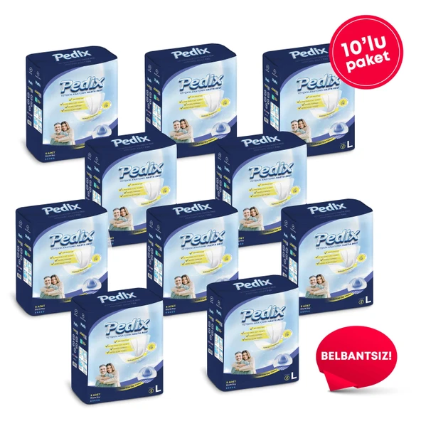 Pedix Anatomik Hasta Bezi Büyük Boy(L) 80 Adet (BELBANTSİZ) ürün görseli 1