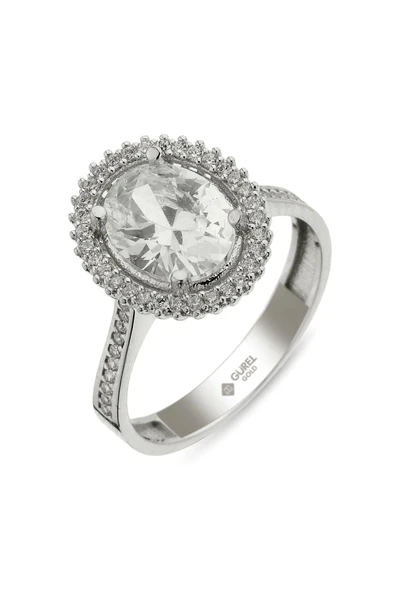 Oval Baget Altın Yüzük Zy0267 ürün görseli 1