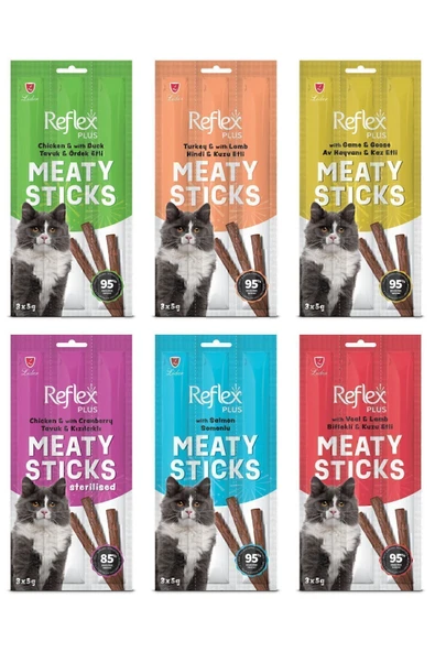 Meaty Sticks Karışık Ödül Maması Seti 3x5gr 6lı Paket ürün görseli 1