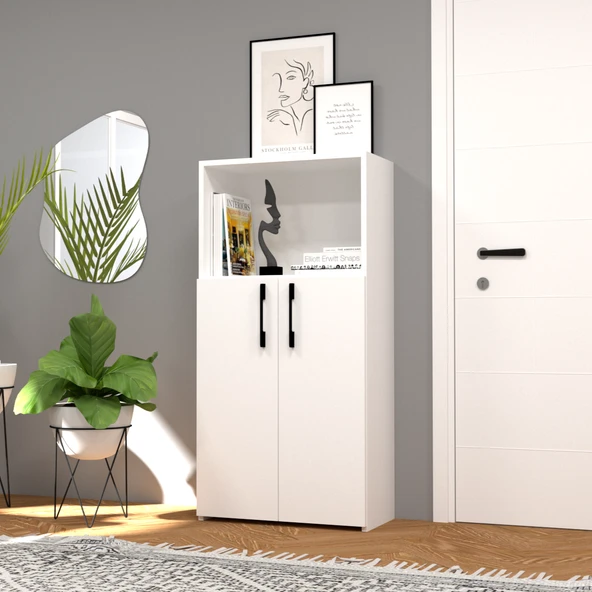 Şahane No.2 Mikrodalga Fırın Dolabı Beyaz-Beyaz ürün görseli 1