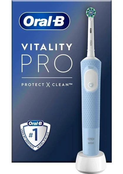 Oral-B Vitality Pro D103 Cross Action Mavi Şarjlı Diş Fırçası ürün görseli 1