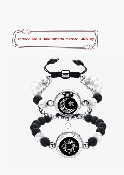 Mesafe Bilekliği - Akıllı Dokunmatik Sevgililer Bilekliği ürün görseli 1