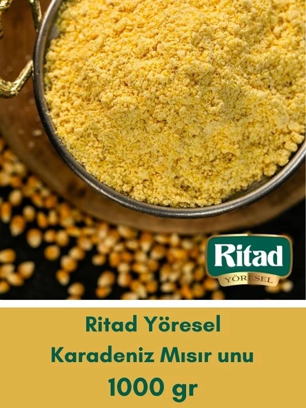 Ritad Yöresel Karadeniz Mısır Unu 1000 g (Ekmeklik- Muhalamalık) ürün görseli 1