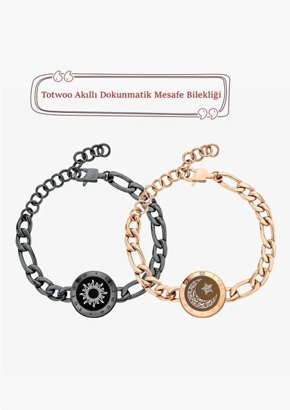 Mesafe Bilekliği - Akıllı Dokunmatik Sevgililer Bilekliği ürün görseli 1