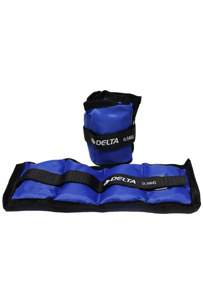 Delta 0,5 Kg x 2 Adet Toplam 1 Kg El Ayak Bilek Kas Güçlendirici Ağırlık Seti Kum Ağırlık Torbası ürün görseli 1