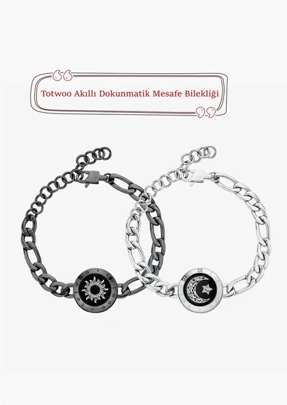 Mesafe Bilekliği - Akıllı Dokunmatik Sevgililer Bilekliği ürün görseli 1