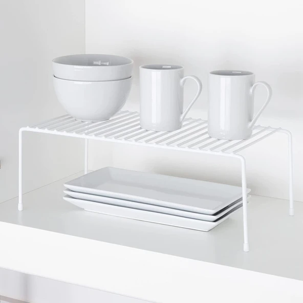TEL ORGANİZER DOLAP DEPOLAMA RAFI 22X40CM BEYAZ ürün görseli 1