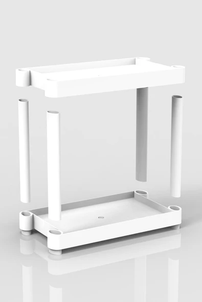 2 Raflı Plastik Tezgahüstü Organizer (Small Model - Resim 4