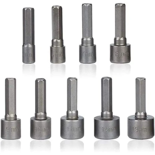 Zhltools 9 Parça Manyetik Somun Adaptörü ürün görseli 1