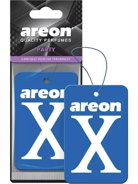 x Party Mavi  Özel Esanslı Oto Koku Asma Kağıt  Araç Kokusu ürün görseli 1