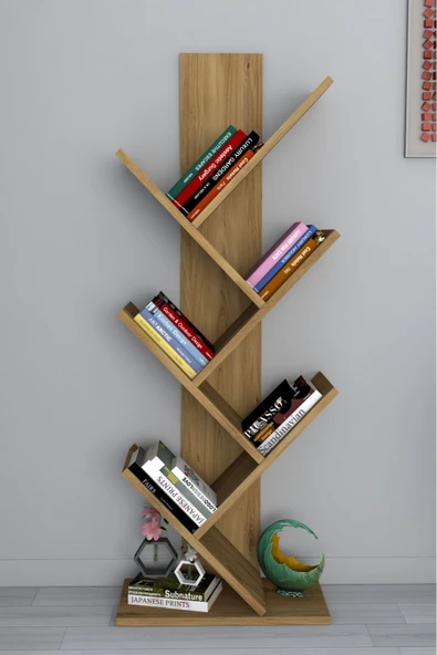 Tree Dekoratif Kitaplık Çam ürün görseli 1