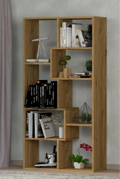 Zebra Dekoratif Kitaplık Çam - Resim 2