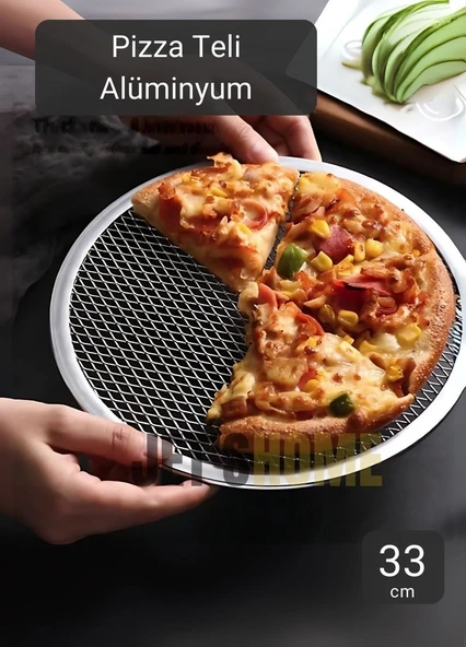 Pizza Tepsisi Alüminyum Pizza Teli Lahmacun Tepsisi 33 Cm ürün görseli 1