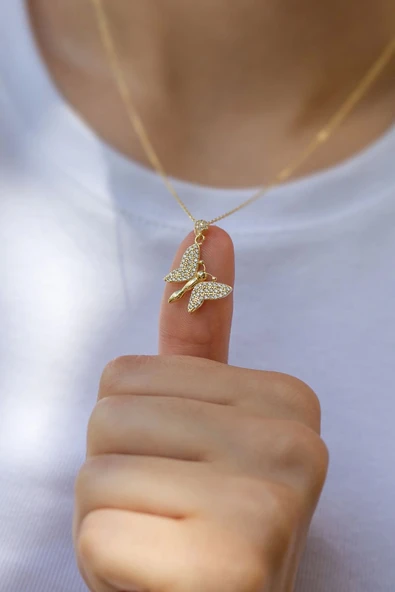 Kelebek Altın Kolye ürün görseli 1