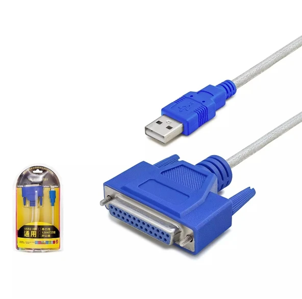 Afila HDX7531 USB PARALEL LPT Printer KABLO SİYAH 1.5m (Usb To Lpt Çevirici) ürün görseli 1