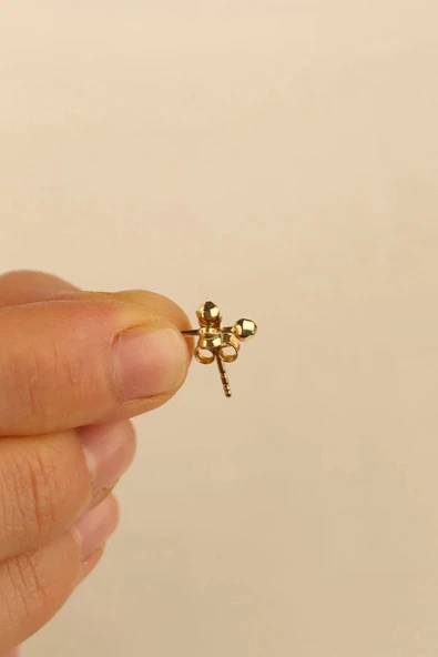 14 Ayar 1.5mm Top Altın Küpe ürün görseli 1