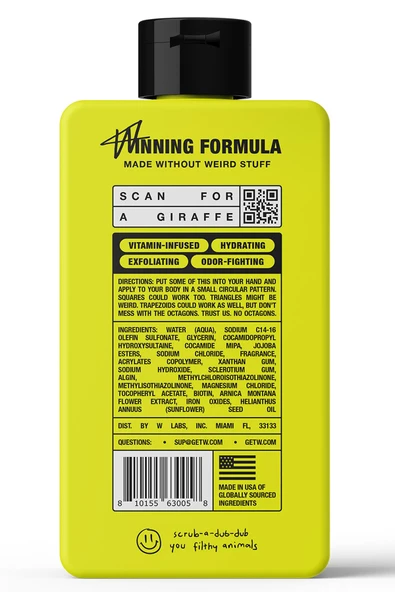 W Labs Original Duş Jeli 532ML - Resim 2