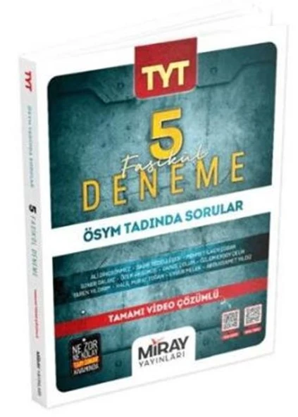 TYT Tüm Dersler Fasikül 5 Deneme Çözümlü Miray Yayınları ürün görseli 1