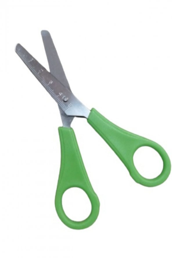 Öğrenci Makası Cetvelli 12 Cm Yeşil 1 Adet ürün görseli 1