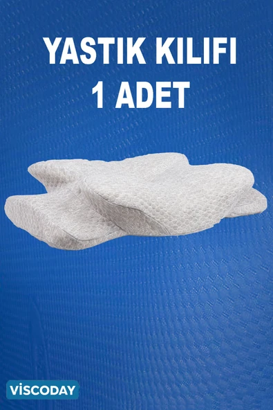 Viscoday  Yastık Kılıfı Yüksek Boyun Destekli Ortopedik Visco Yastık Kılıfı 1 Adet Gri ürün görseli 1