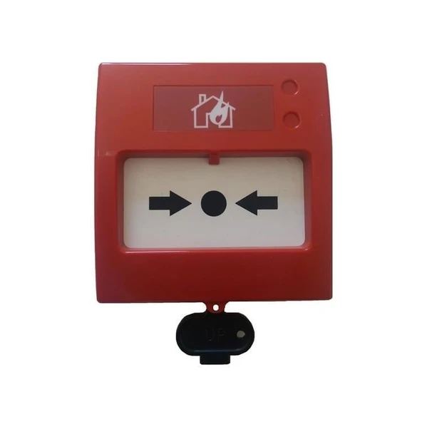 TEKNIM Teknim TFB-3168 Konvansiyonel Yangin Alarm Butonu, Tekrar Kurulabilir, Led Göstergeli ürün görseli 1