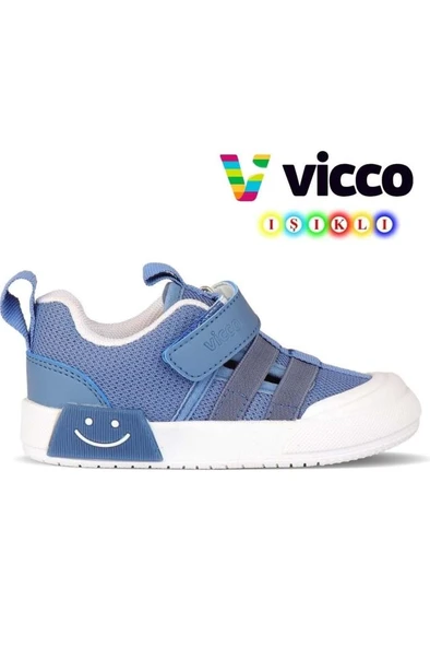 Vicco Momo 346.B24Y.145 Anatomik Taban Erkek Çocuk Işıklı Spor Ayakkabı Kot 22-25 ürün görseli 1