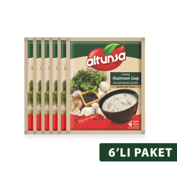 Altunsa Hazır Kremalı Mantar Çorbası 6 lı 60 Gr ürün görseli 1